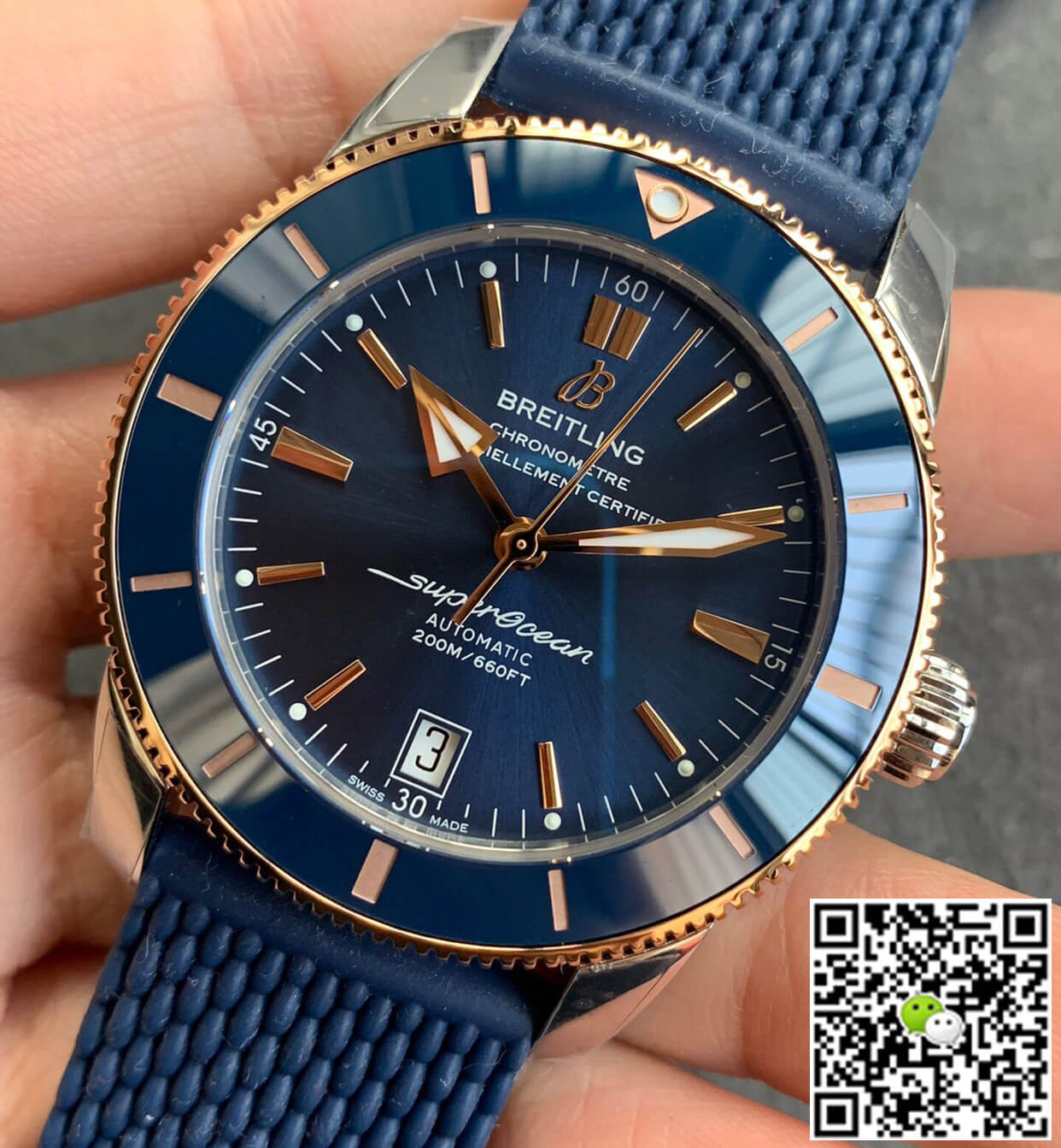 Breitling Superocean Heritage UB2010161C1S1 GF Factory Rubber Strap