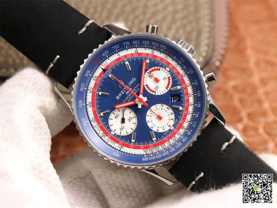Breitling Navitimer 1 B01 Chronograph 43 Pan Am Edition AB01212B1C1A1 V9 Factory Blue Dial