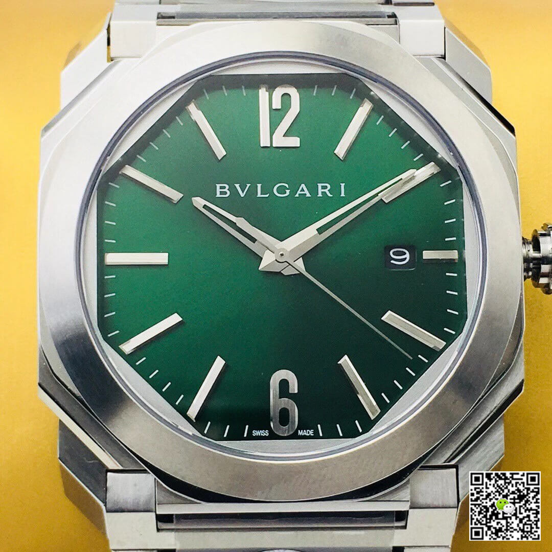 Bvlgari OCTO SOLOTEMPO 101963 BGOP41BGLD BV Factory Green Dial