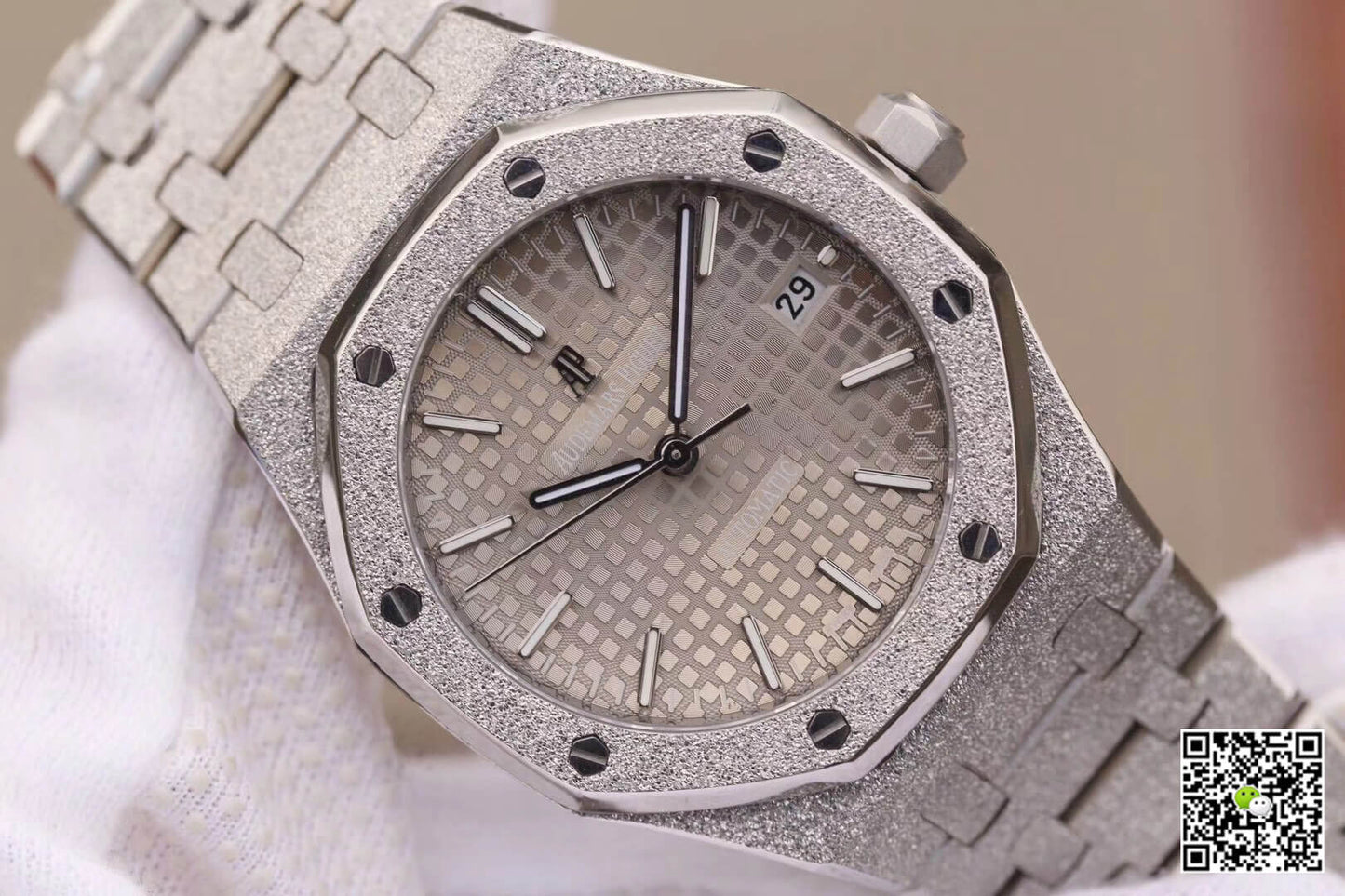Audemars Piguet Royal Oak 15454BC.GG.1259BC.01 JH Factory Rhodium Dial