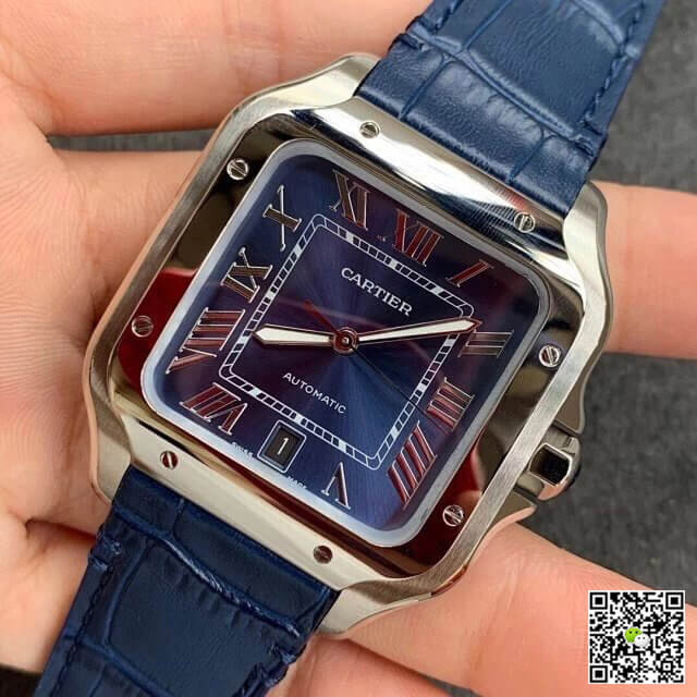 Cartier Santos WSSA0030 V6 Factory Blue Dial