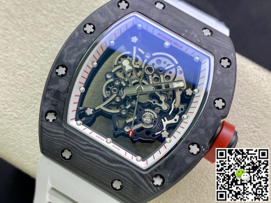 Richard Mille RM055 KV Factory V2 Carbon Fiber Black Case