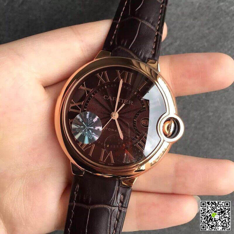 Ballon Bleu De Cartier W6920037 V6 Factory Chocolate Color Dial