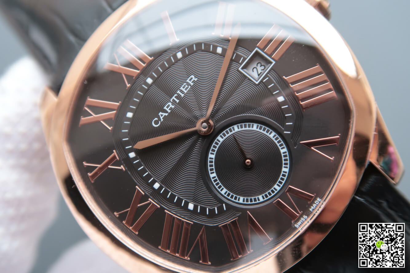 Drive De Cartier WGNM0004 V6 Factory Rose Gold Grey Dial