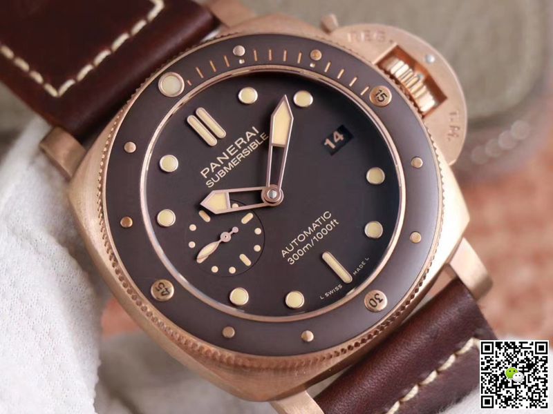 Panerai Submersible PAM00968 King of Bronze VS Factory Brown Dial