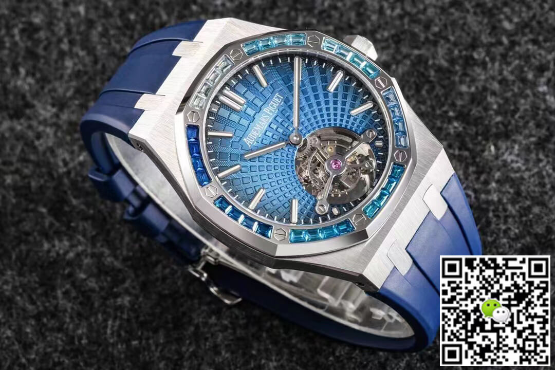 Audemars Piguet Royal Oak Tourbillon R8 Factory V3 Blue Rubber Strap