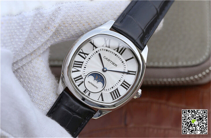 Drive De Cartier Moonphase WSNM0008 Silver Dial