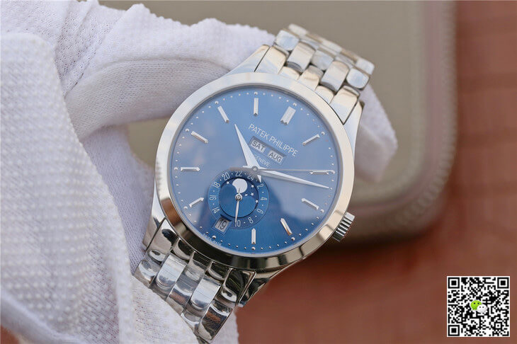Patek Philippe Complications 5396/1G-001 KM Factory Steel Strap Blue Dial
