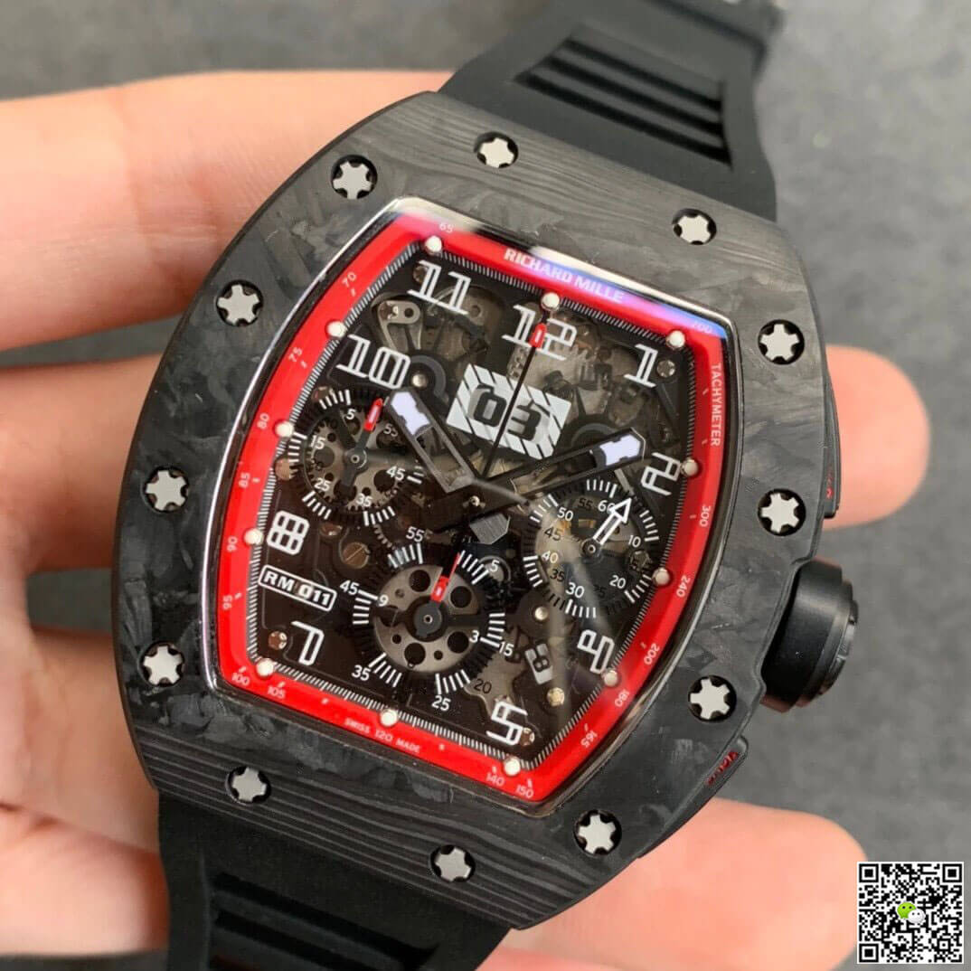Richard Mille RM011 KV Factory Carbon Fiber Skeleton Dial