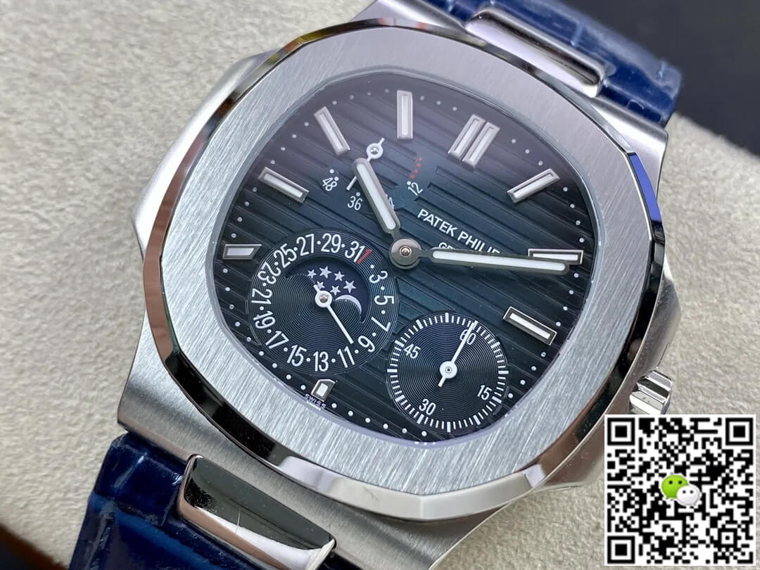 Patek Philippe Nautilus 5712 GR Factory Blue Leather Strap
