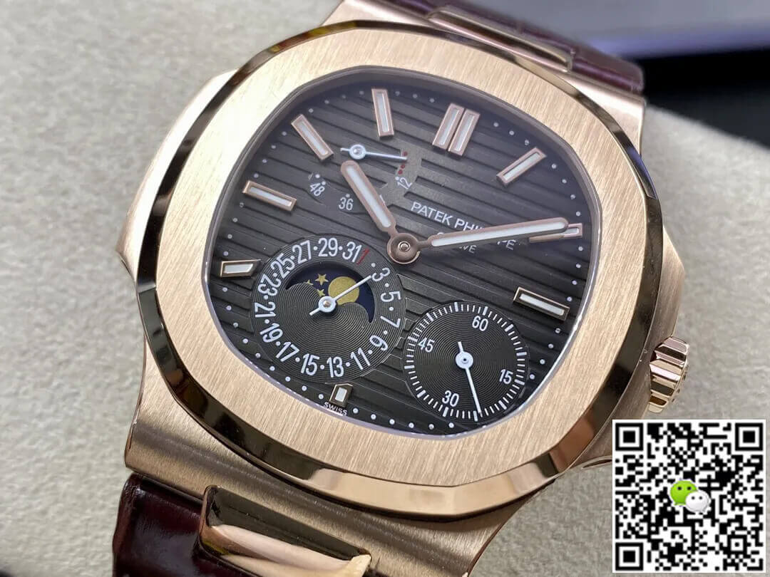 Patek Philippe Nautilus 5712 ZF Factory Brown Leather Strap