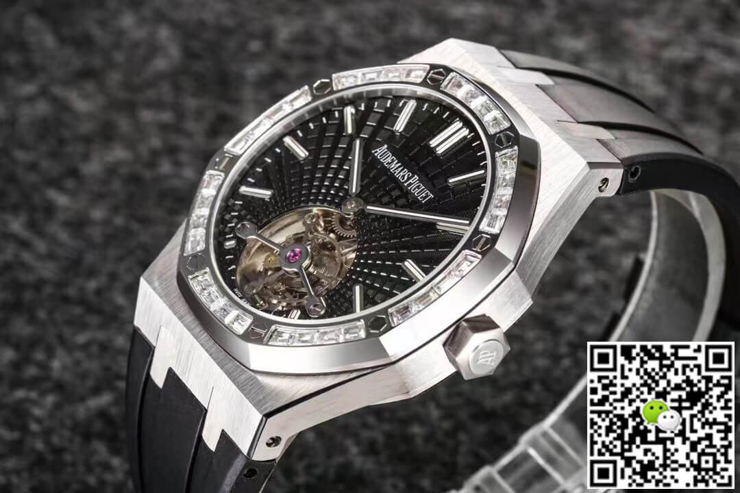 Audemars Piguet Royal Oak Tourbillon R8 Factory V3 Black Rubber Strap