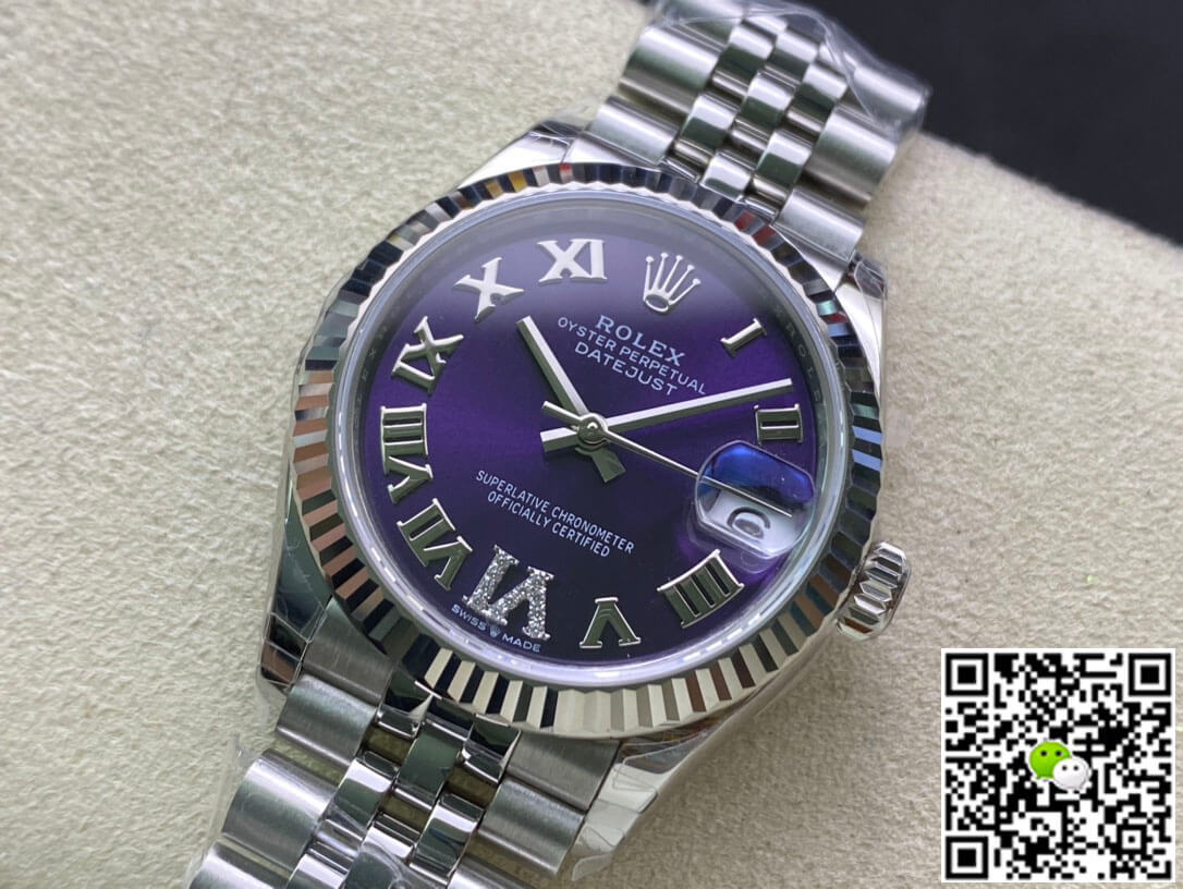 Rolex Datejust M178274-0088 31MM EW Factory Purple Dial