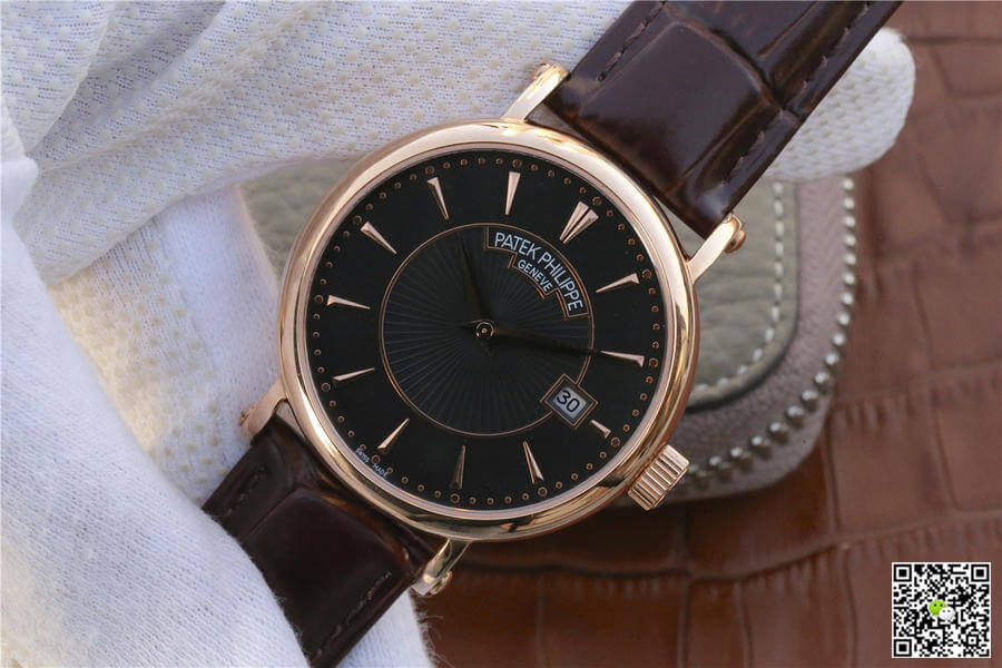 Patek Philippe Calatrava ZF Factory Rose Gold Black Dial