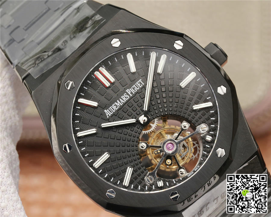 Audemars Piguet Royal Oak Tourbillon Extra Thin 26522CE.OO.1225CE.01 R8 Factory Black Dial