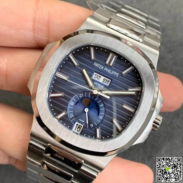 Patek Philippe Nautilus 5726/1A-014 Moonphase GR Factory Stainless Steel Strap