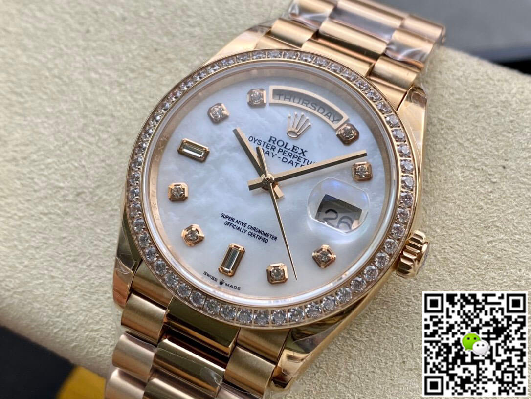 Rolex Day Date 128238 EW Factory V2 Mother-Of-Pearl Dial
