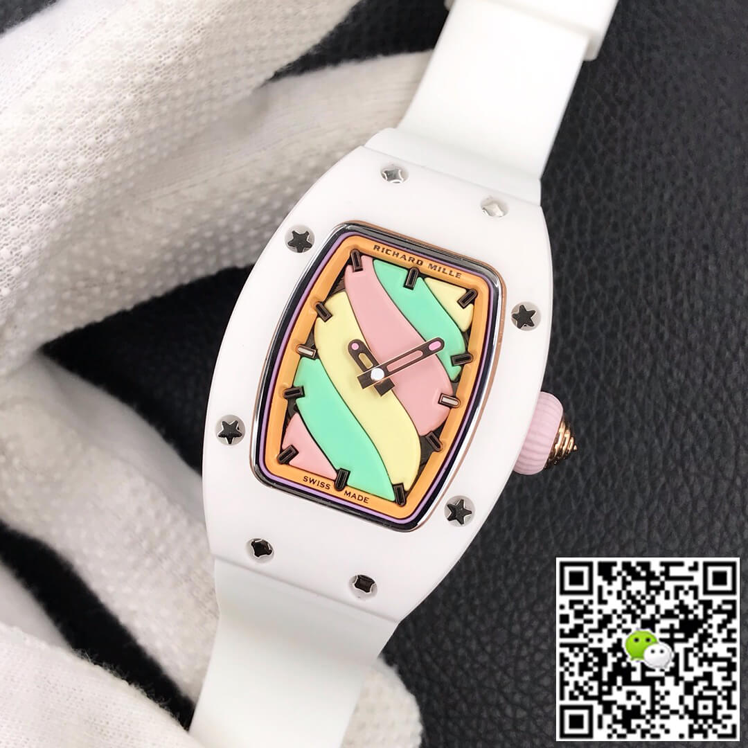 Richard Mille RM-07 Bon Bon RM Factory White Rubber Strap