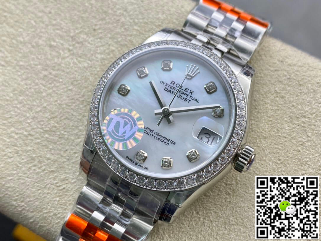 Rolex Datejust M278384RBR-0008 TW Factory Diamond Bezel