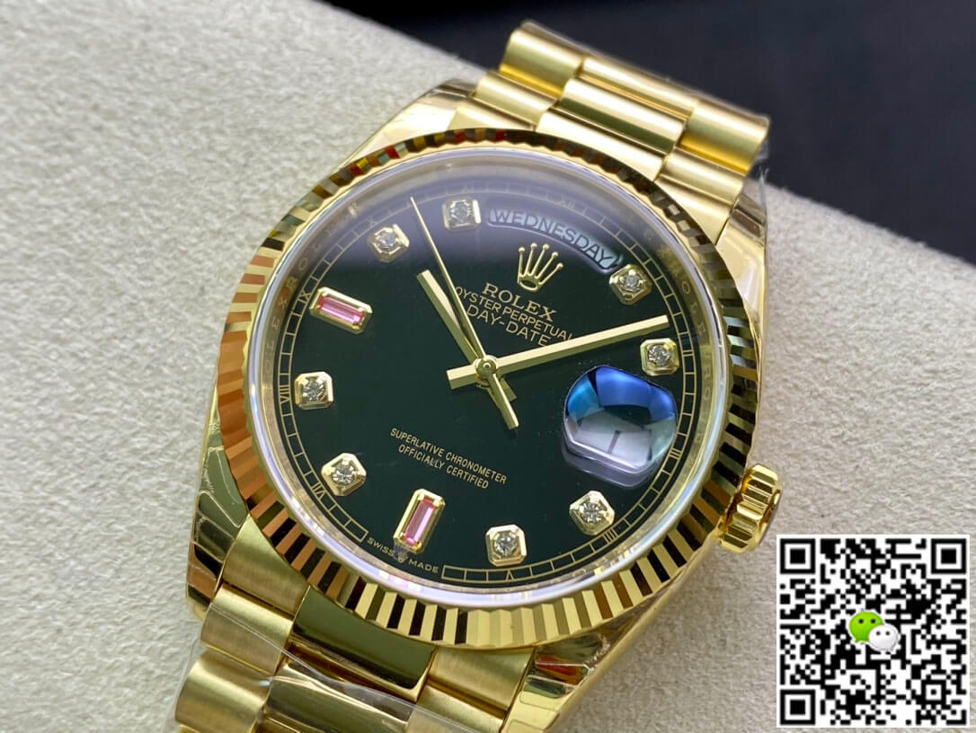 Rolex Day Date 118208 EW Factory Yellow Gold