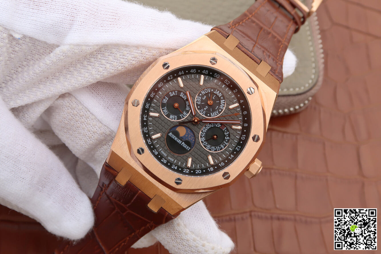 Audemars Piguet Royal Oak Perpetual Calendar 26574 JF Factory Rose Gold Grey Dial