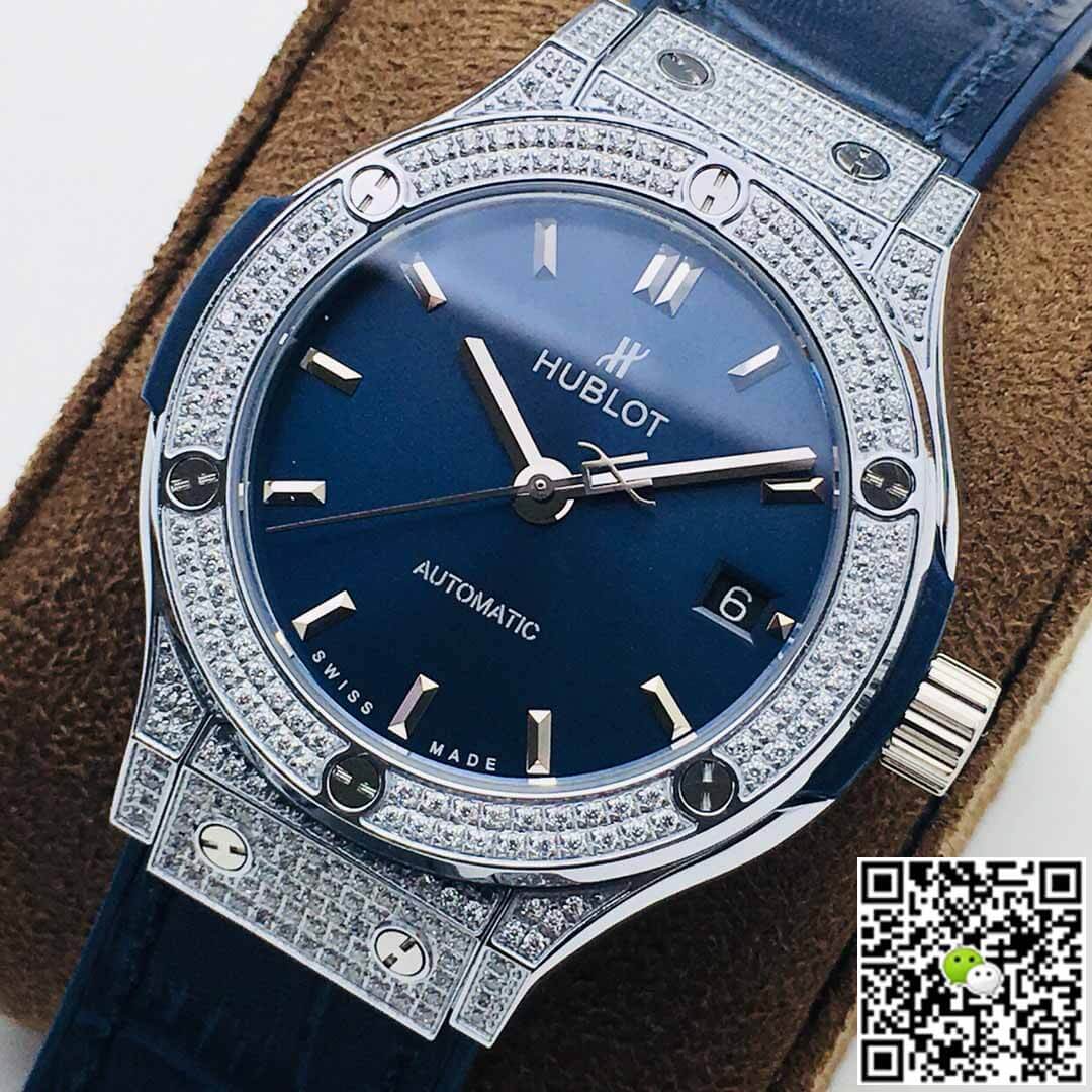 Hublot Classic Fusion 38MM HB Factory Diamond Blue Dial