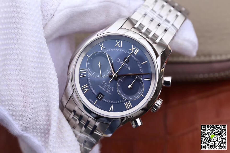 Omega De Ville 431.10.42.51.03.001 OM Factory Blue Dial