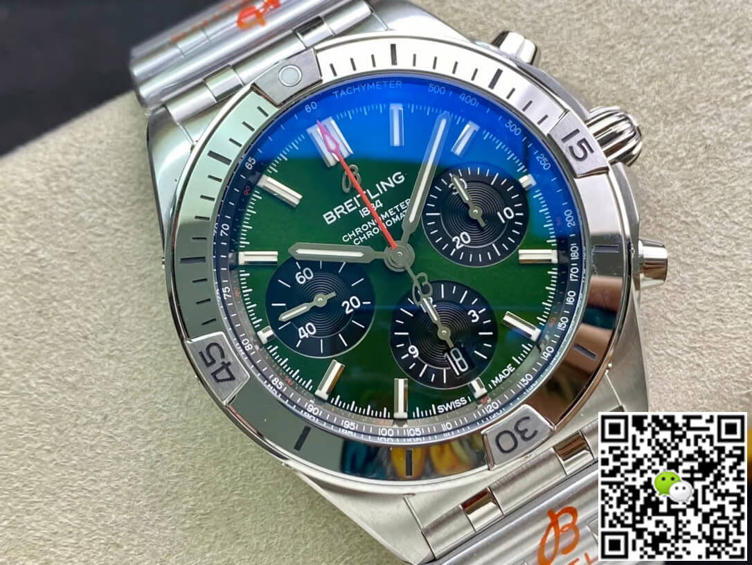 Breitling Chronomat AB01343A1L1A1 GF Factory Green Dial