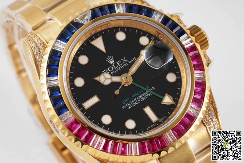 Rolex GMT Master II 116758 SAru-78208 ROF Factory Black Dial