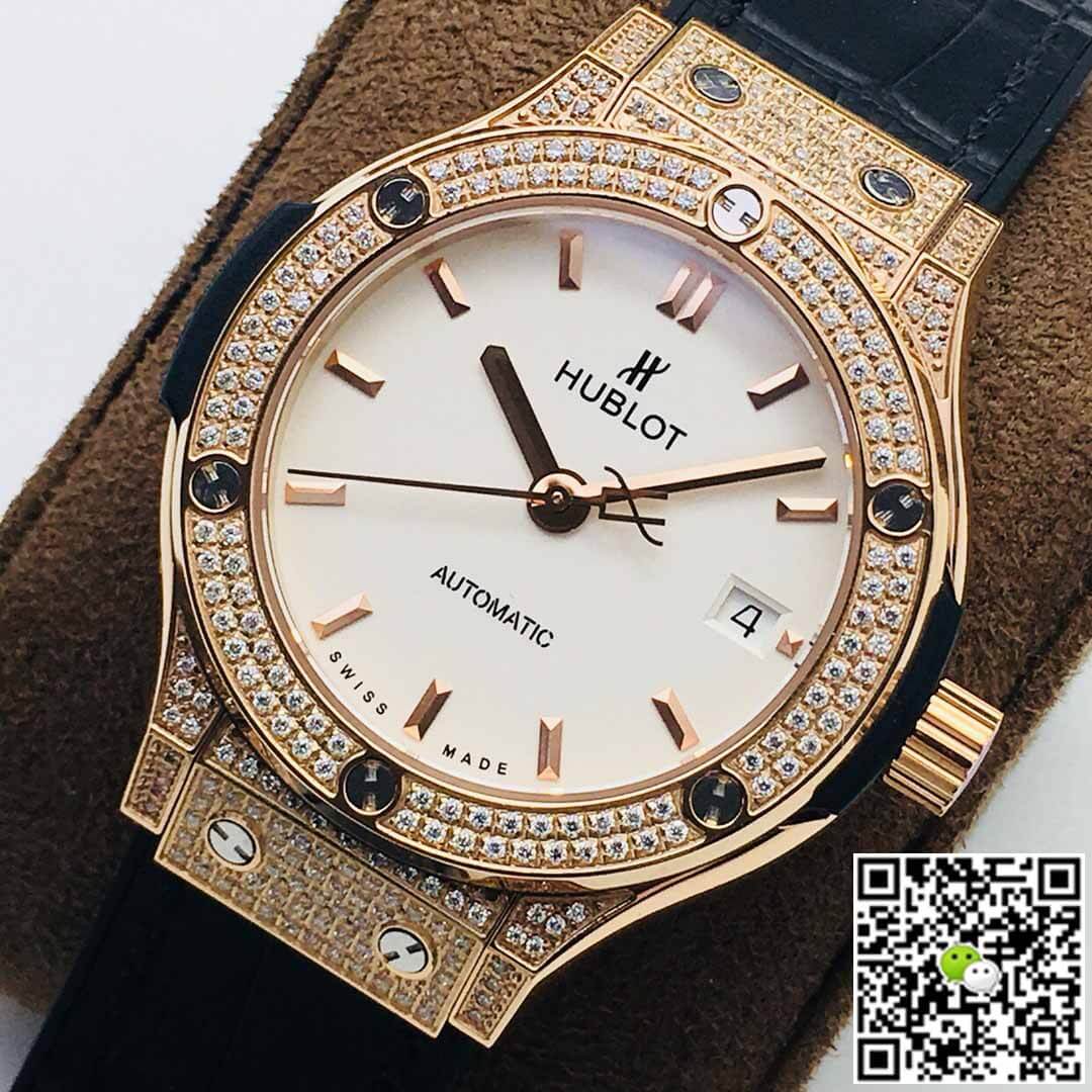 Hublot Classic Fusion 38MM HB Factory Diamond White Dial
