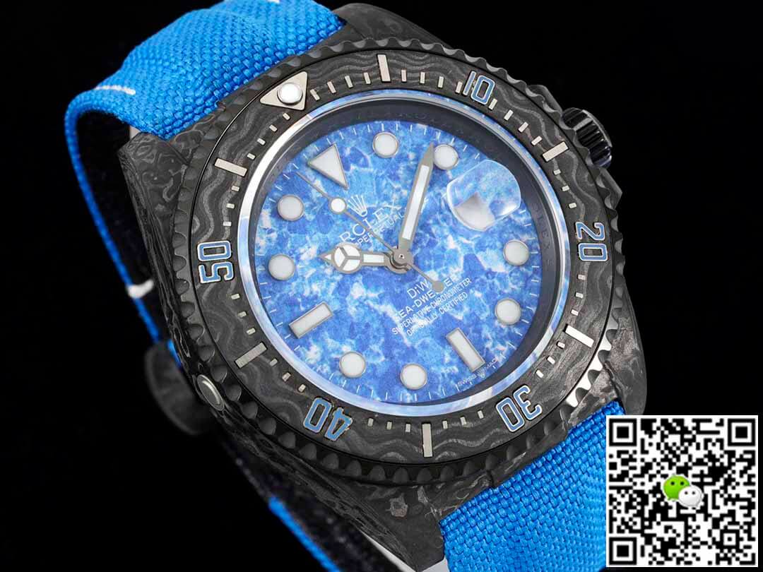 Rolex Sea-Dweller Diw Factory Carbon Fiber Blue Dial