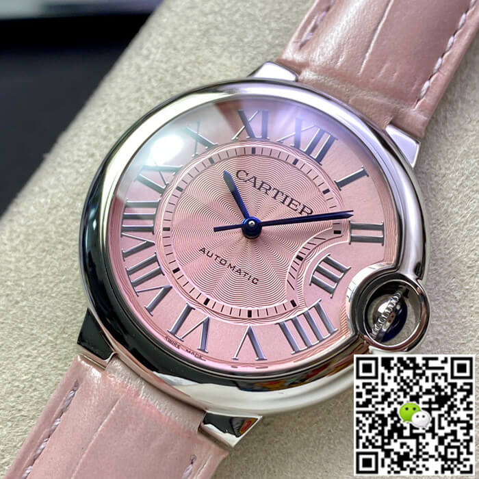 Ballon Bleu De Cartier 36MM WSBB0007 3K Factory Pink Strap