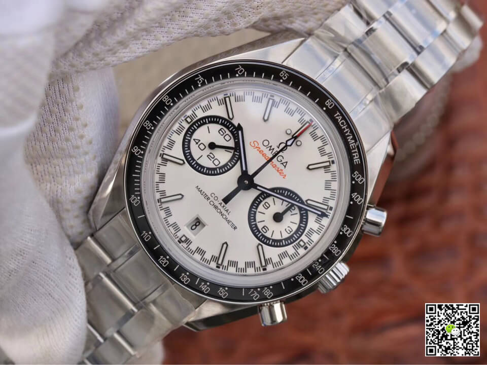 Omega Speedmaster Racing Chronograph 329.30.44.51.04.001 OM Factory White Dial