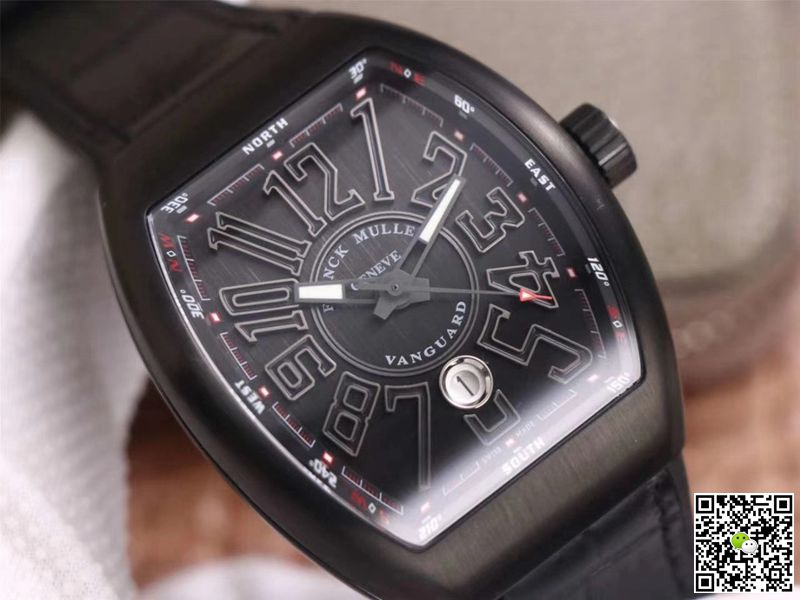 Franck Muller Vanguard V 45 SC DT TT NR BR TT ZF Factory Black Dial