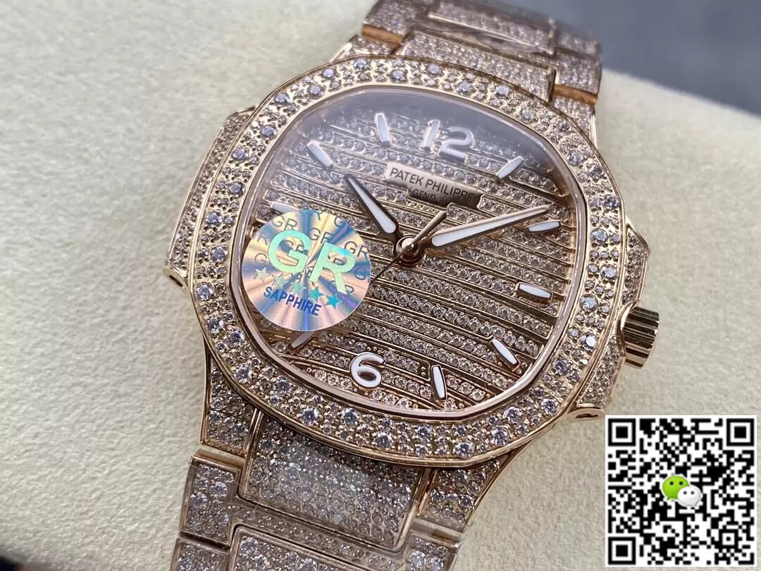 Patek Philippe Aquanaut 7118/1450R-001 GR Factory Gold Diamond Dial