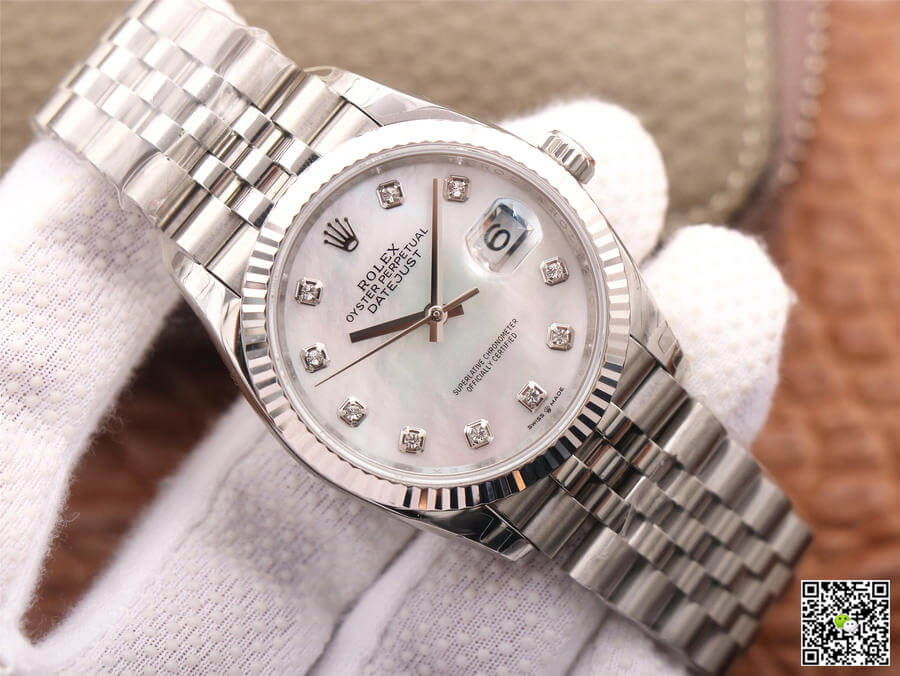 Rolex Datejust M126234-0019 EW Factory White Mother-Of-Pearl Dial