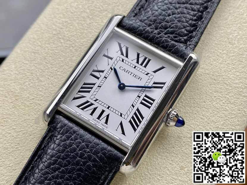 Cartier Tank WSTA0041 K11 Factory Silver White Dial