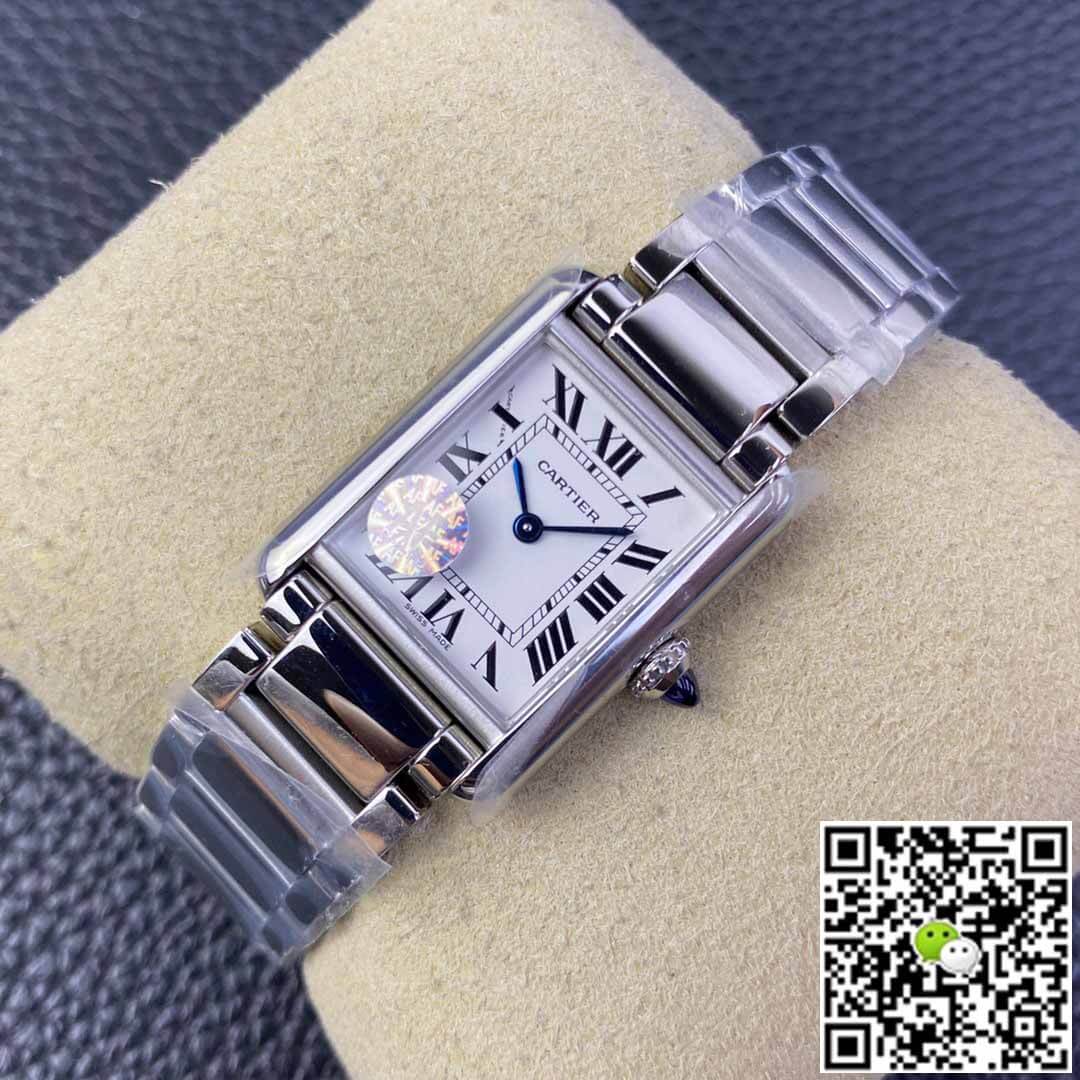 Cartier Tank WSTA0051 AF Factory Silver White Dial