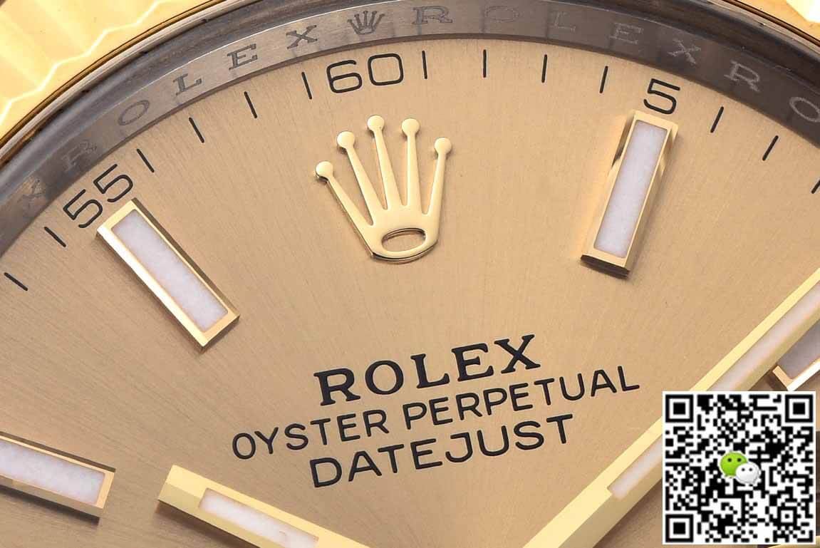 Rolex Datejust 41MM M126333-0009 Clean Factory Gold Bezel