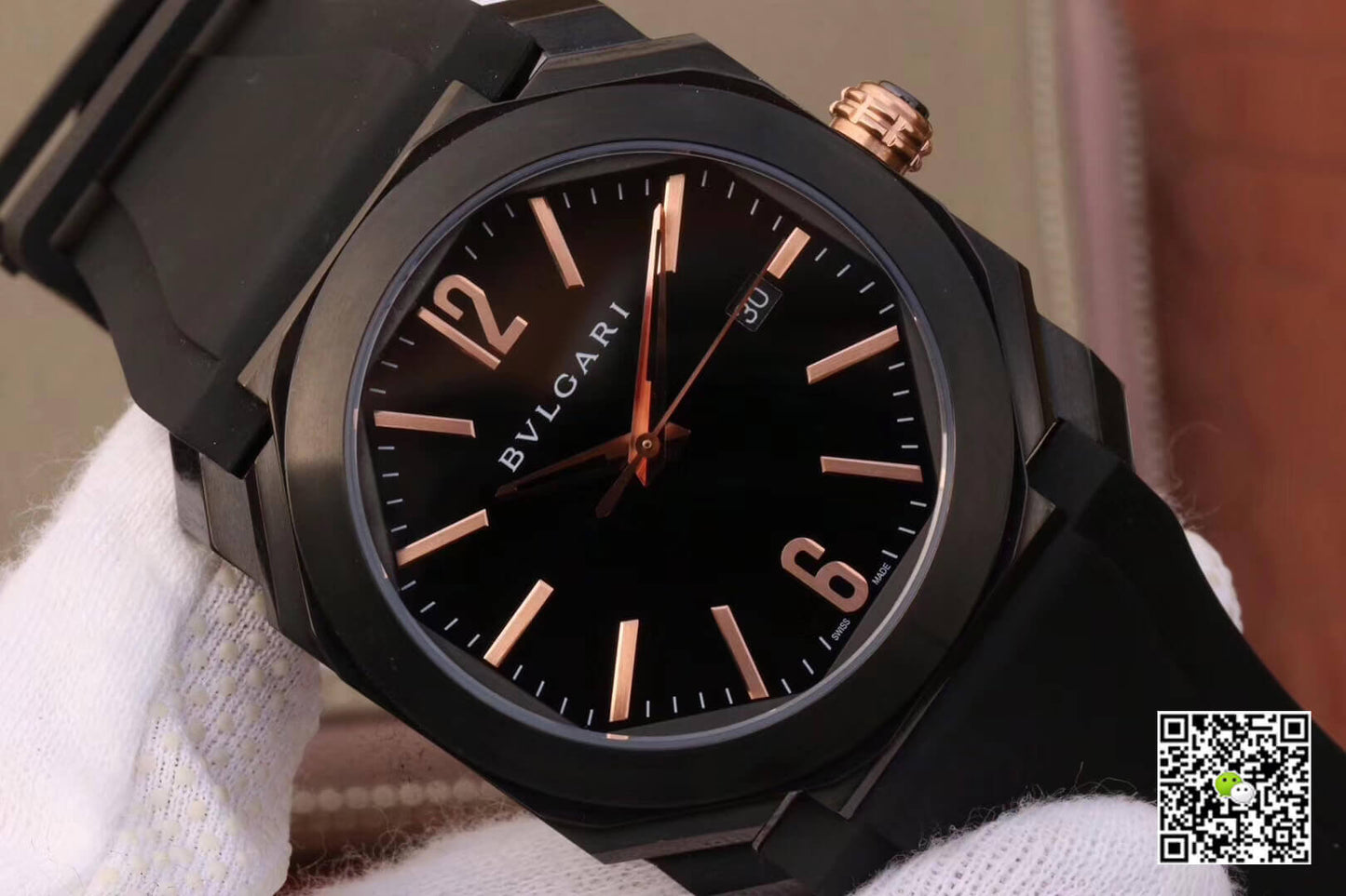 Bvlgari Octo 102581 BGO41BBSVD Black Dial