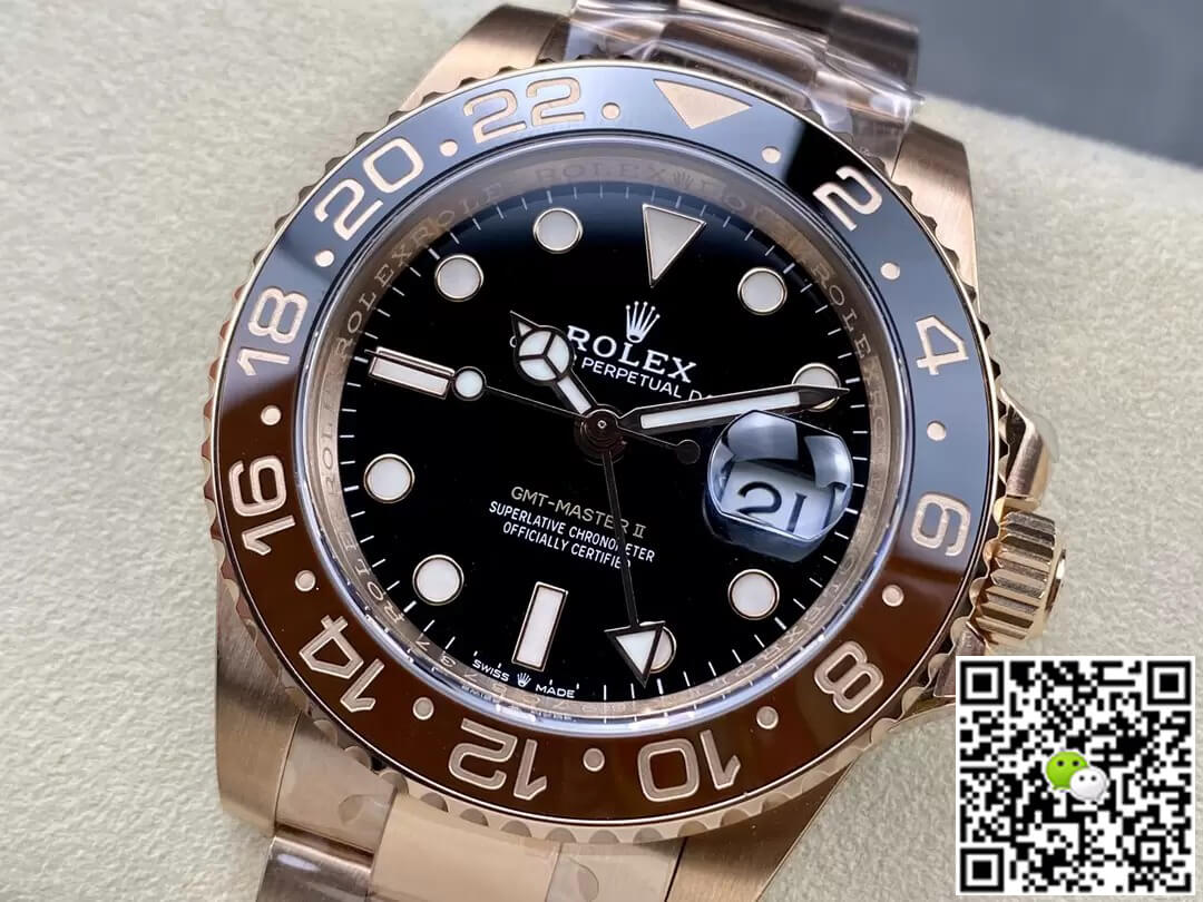 Rolex GMT Master II M126715CHNR-0001 C+ Factory Rose Gold