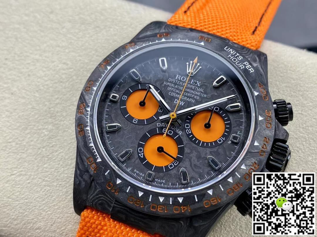 Rolex Daytona Cosmograph Diw Custom Version Noob Factory Orange Strap