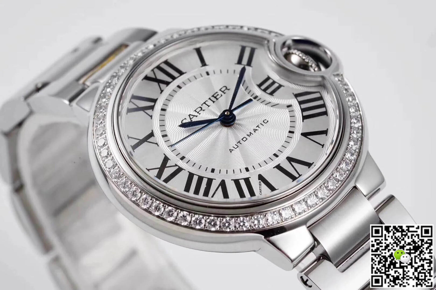 Ballon Bleu De Cartier W4BB0016 33MM AF Factory Diamond Bezel