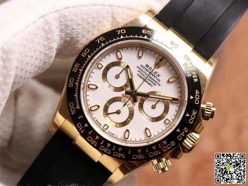 Rolex Daytona M116518LN-0041 Noob Factory White Dial 4130 Movement