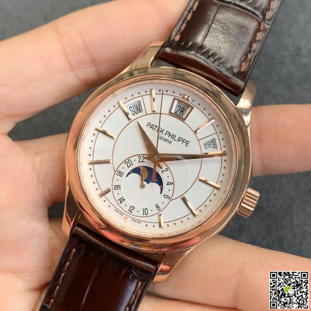 Patek Philippe Complications 5205R-001 GR Factory Rose Gold Milky White Dial