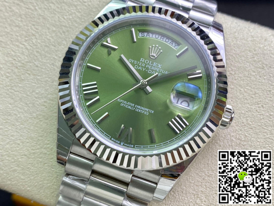 Rolex Day Date M228239-0033 EW Factory Olive Green Dial