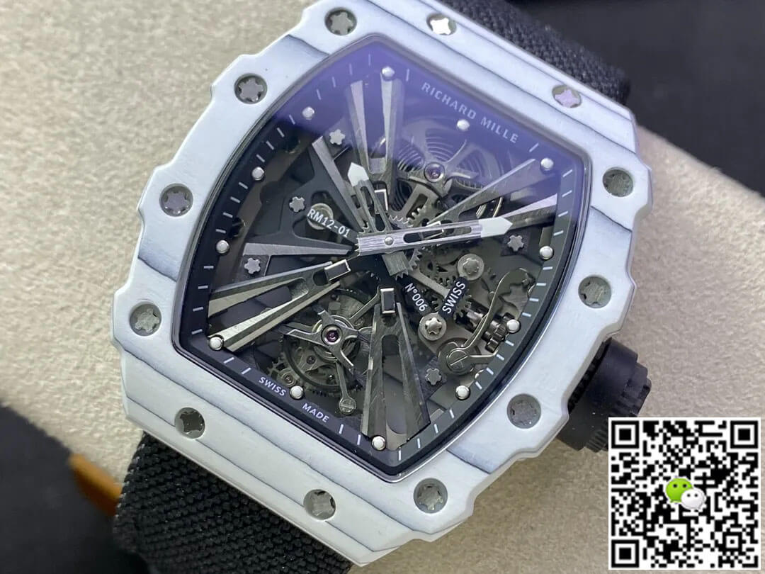 Richard Mille RM12-01 Tourbillon RM Factory White Carbon Fiber Case