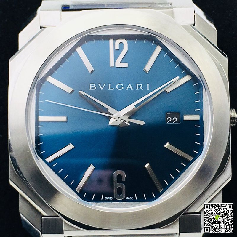 Bvlgari Octo 102105 BGO38C3SSD BV Factory Blue Dial