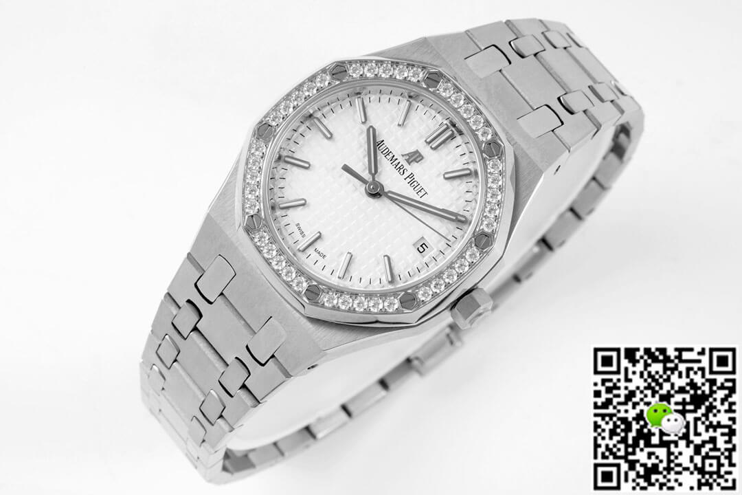 Audemars Piguet Royal Oak 77350ST 8F Factory Diamond-set Bezel