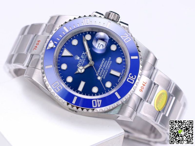 Rolex Submariner 116619LB-97209 Noob Factory V10 Blue Dial